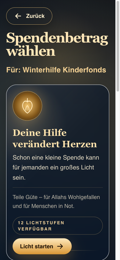 Digitale Spendensäule von SOTKIOSK mit Auswahl des Spendenbetrags am Touchscreen